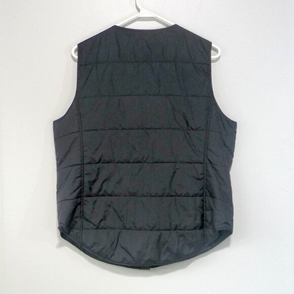 EILEEN FISHER SIZE LARGE QUILTED VEST BLACK - Picture 4 of 6